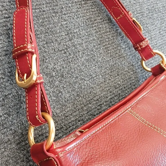 The Sak Red Leather Shoulder Bag EUC - Picture 3 of 10